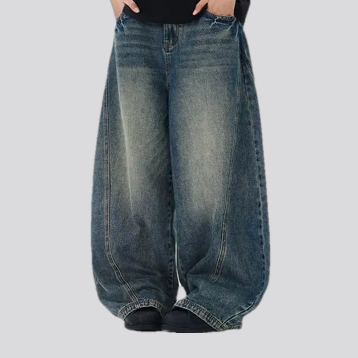 Retro faded men's jeans