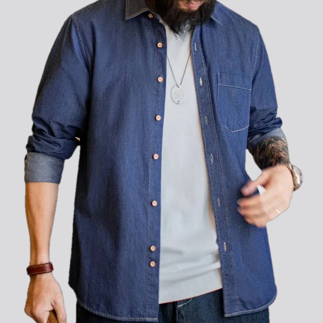 Regular Fit Casual Men's Jean Shirt | Jeans4you.shop