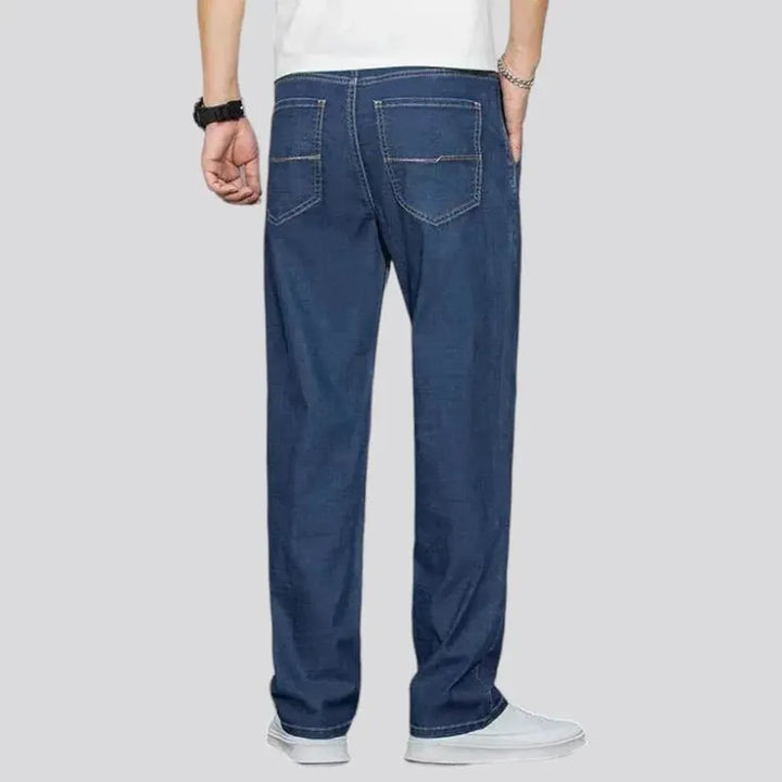 Lyocell men's stonewashed jeans