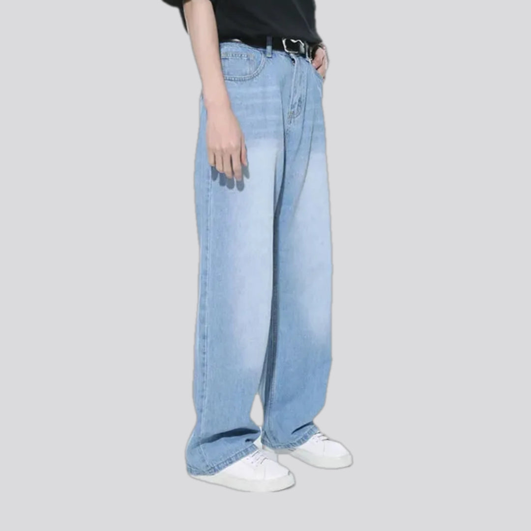 Colored fashion street style men's jeans