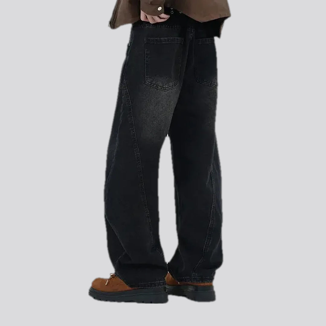 Boho panneled vintage men's jeans