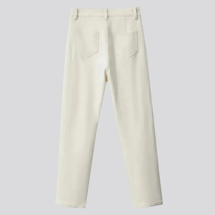 90s monochrome jeans
 for women