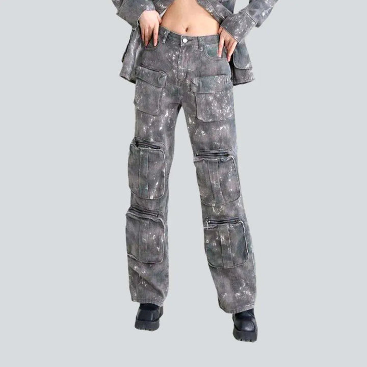 Voluminous pockets street jeans
 for women | Jeans4you.shop