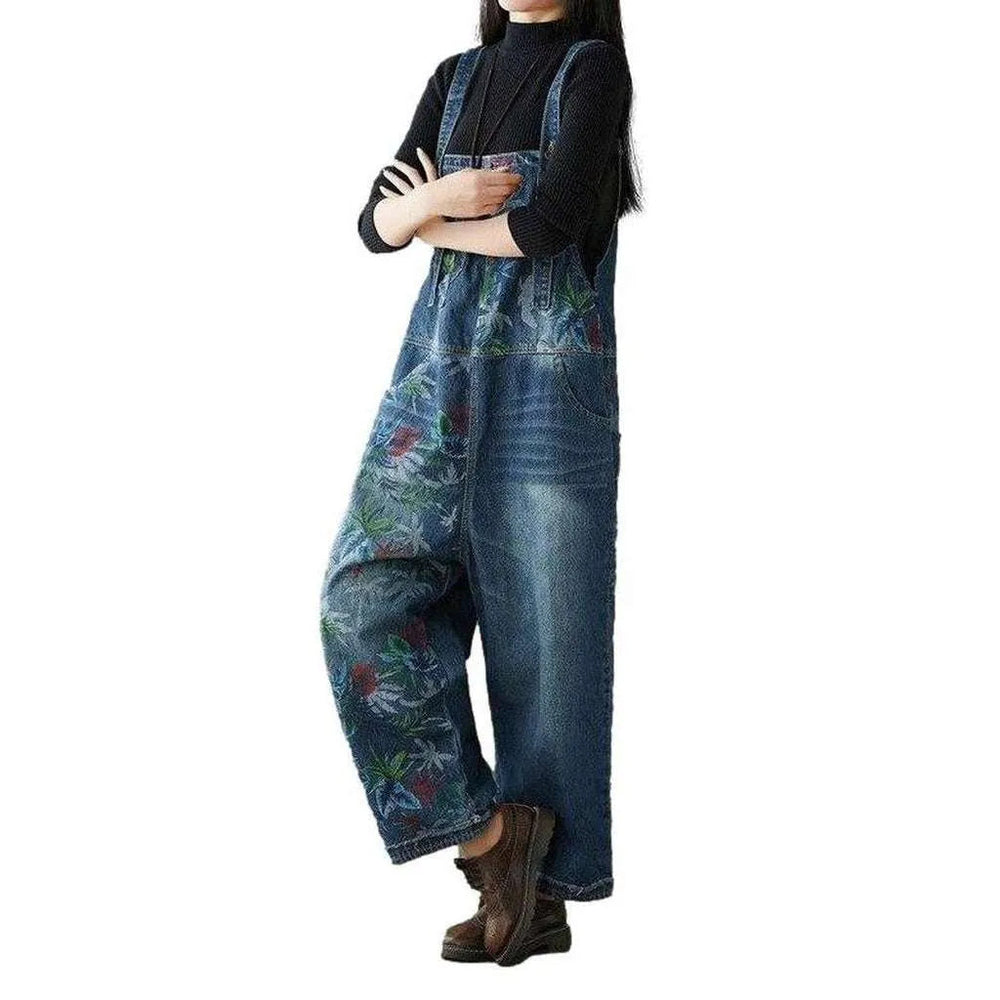 Jeans Overall for Ladies - Dark Blue